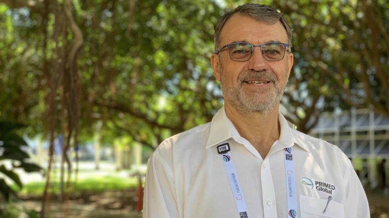 Geologist David Green, speaking at the Bowen Basin Symposium at the MECC, said coal has a long and exciting future. Picture: Duncan Evans