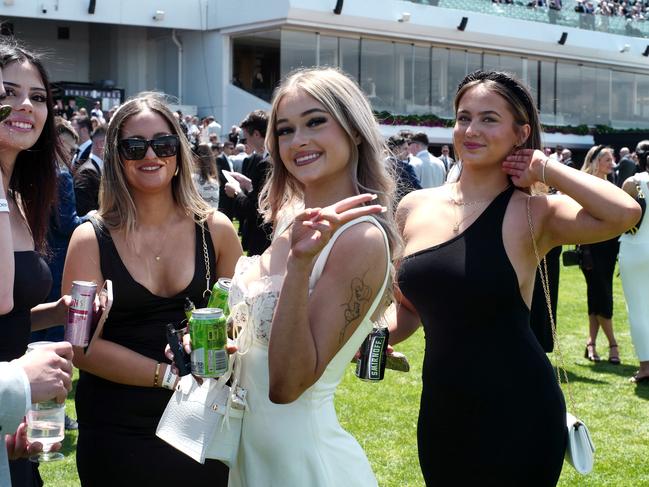 Black and white is still the rules for Derby Day attendees. Picture: NewsWire / Luis Enrique Ascui