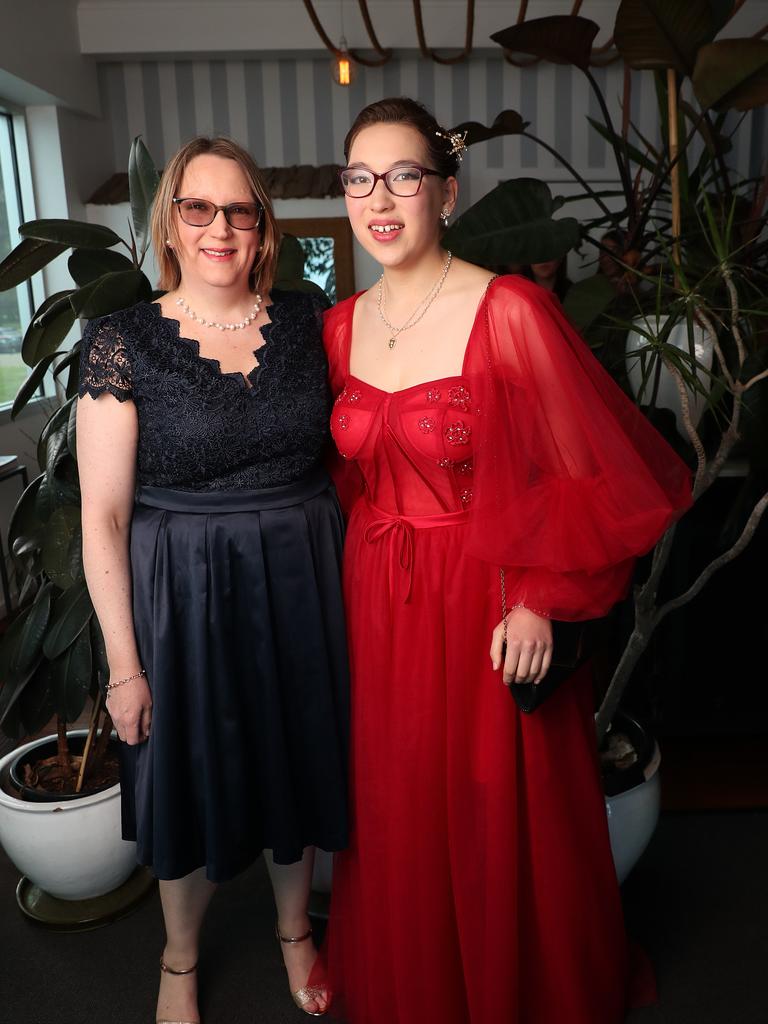 Alexandra Roberts with Emily Roberts. Fahan School leavers dinner at Seagrass Long Point in Sandy Bay. Picture: Nikki Davis-Jones