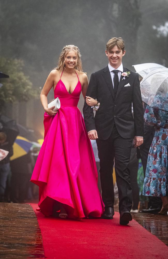 Isabella Ryrie and partner Frank Reardon at Fairholme College formal, Wednesday, March 27, 2024. Picture: Kevin Farmer