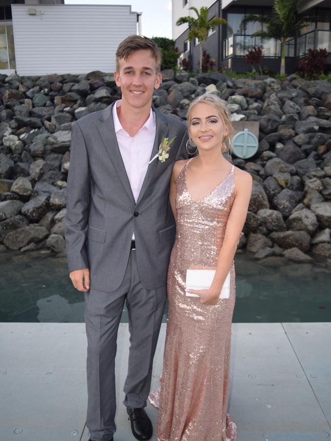 Joshua Cook and Tatum Drosd at the Proserpine State High School formal. Picture: Elyse Wurm