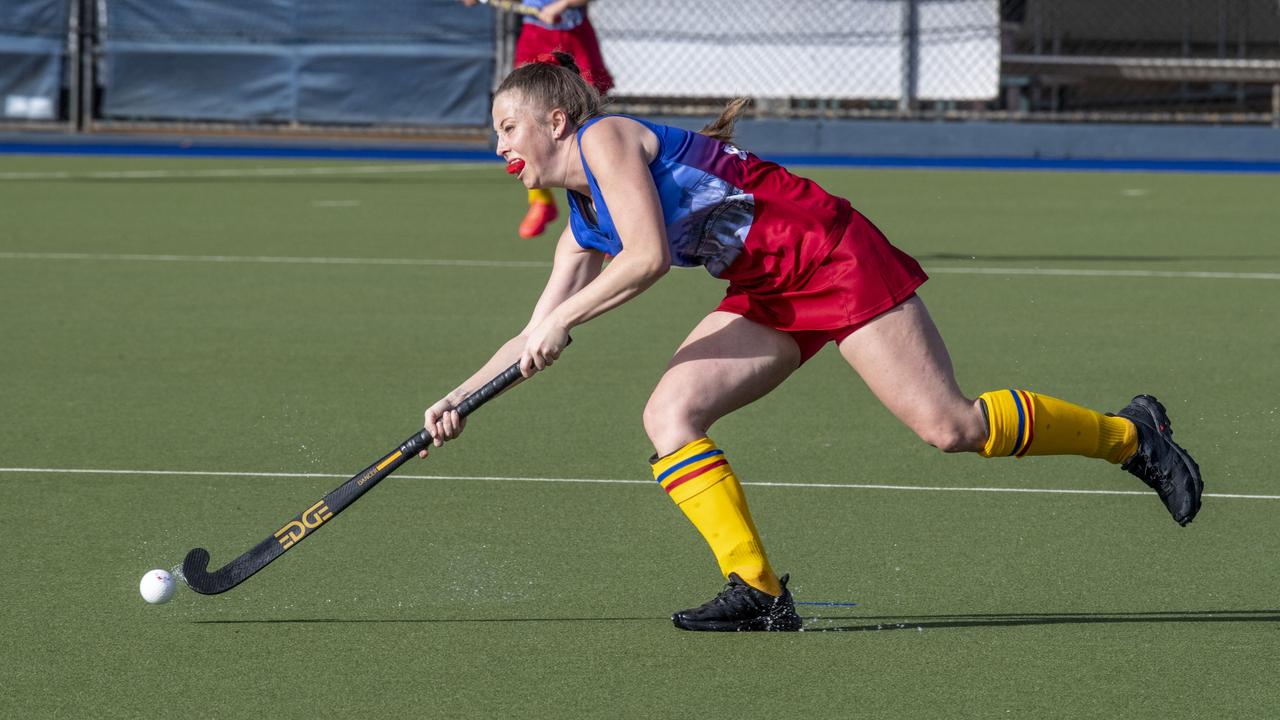 Sheridan Grice-Walsh, Brisbane. Toowoomba 1 vs Brisbane. Hockey Queensland Championship at Clyde Park, Toowoomba. Saturday, May 1, 2021. Picture: Nev Madsen.