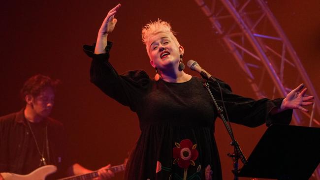 Katie Noonan performing Jeff Buckley’s Grace album for Sydney Festival. Picture: Neil Bennett