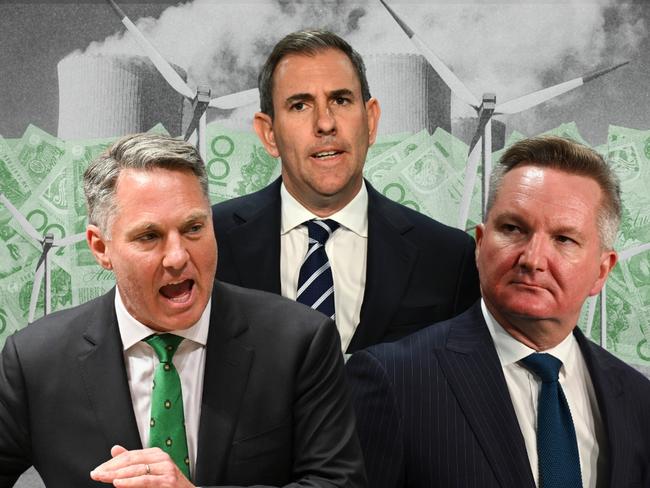 Deputy Prime Minister Richard Marles, Treasurer Jim Chalmers, Energy Minister Chris Bowen.