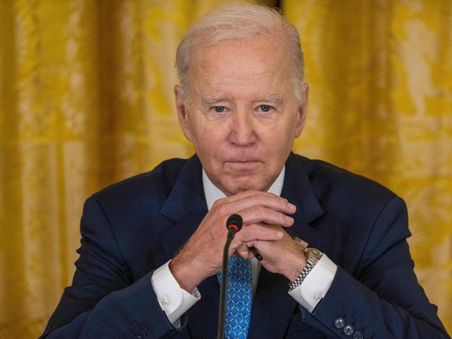 US President Joe Biden listens during the inaugural Americas Partnership for Economic Prosperity Leaders' Summit at the East Room of the White House in Washington, DC, on November 3, 2023. (Photo by Jim WATSON / AFP)