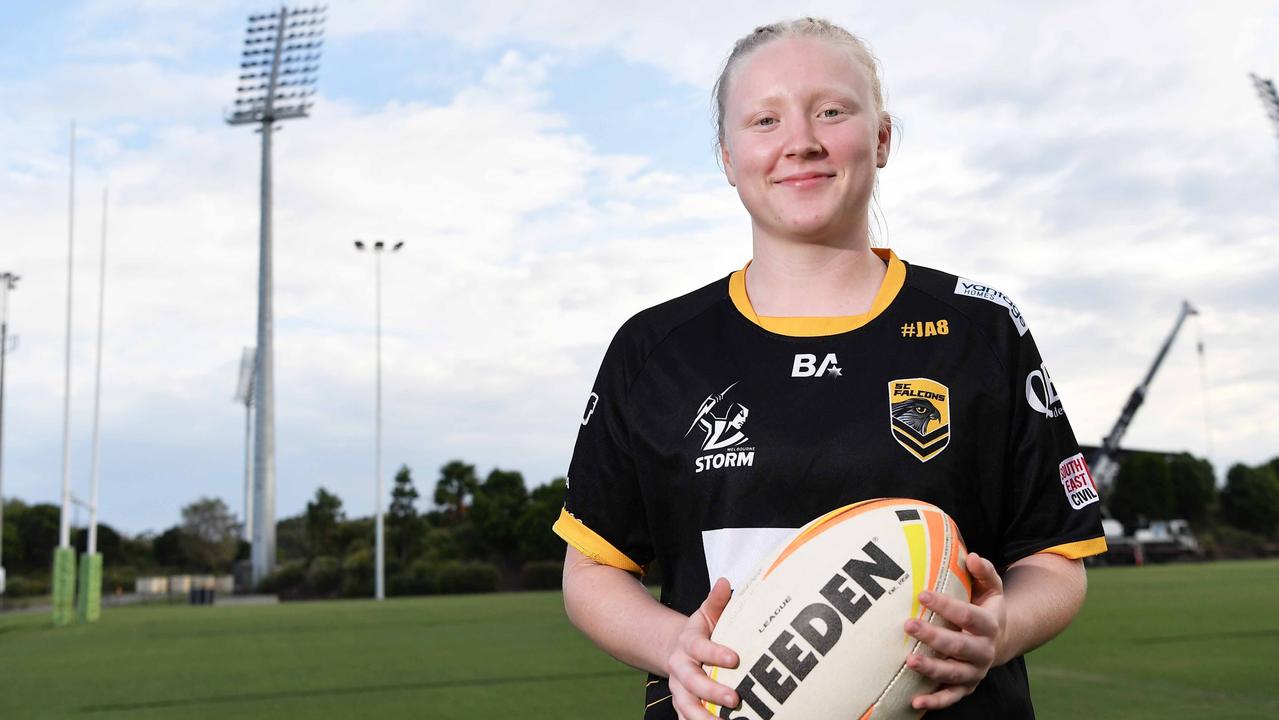 Sunshine Coast Falcons. U19s girls team. Shannyn Harm. Picture: Patrick Woods.