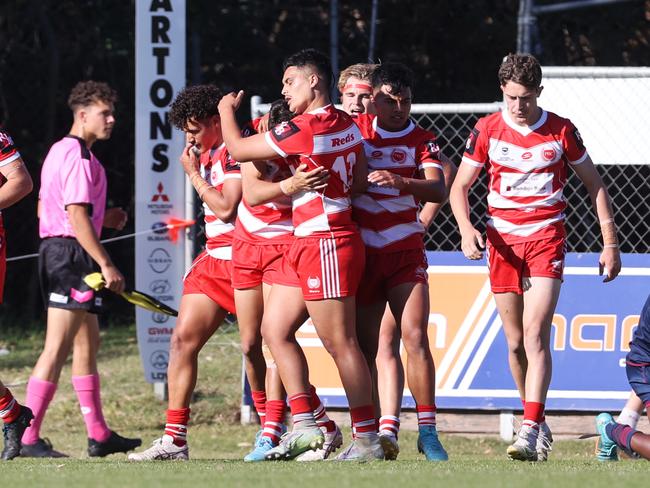 Langer Trophy schoolboy rugby league grand final between Palm Beach Currumbin SHS and Ipswich SHS. Picture: Nigel Hallett