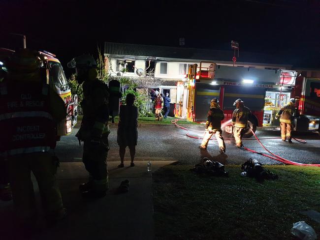 A Gympie unit was gutted by fire in the early hours of Tuesday morning.