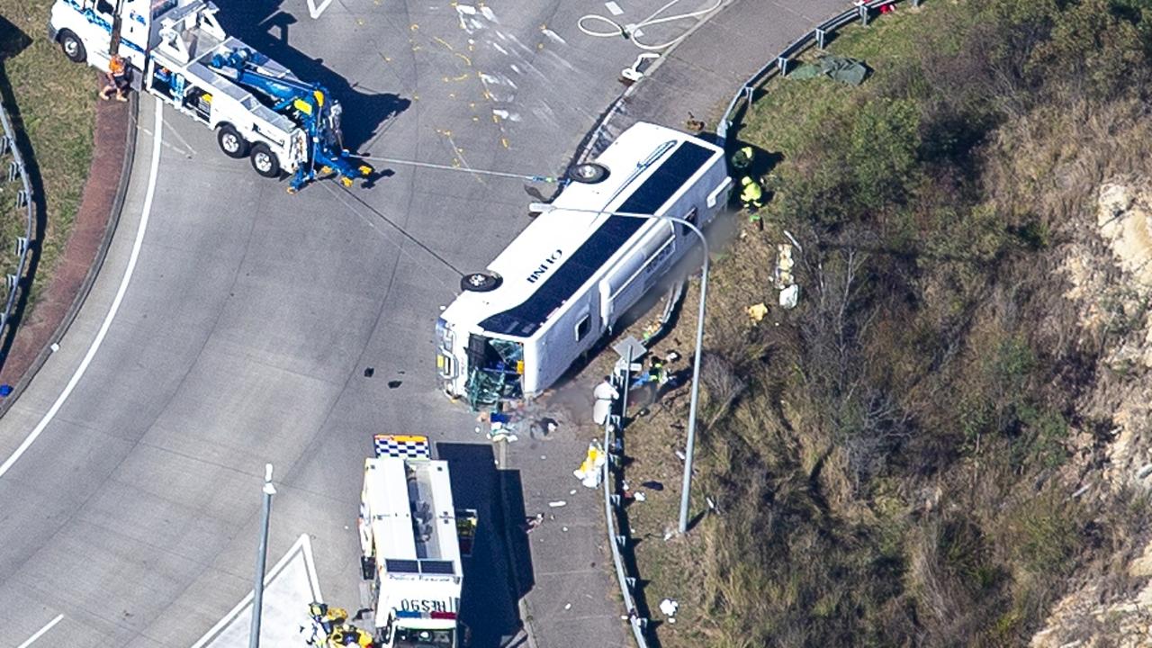 10 people were killed in the crash and a further 25 injured. Picture: NCA NewsWire / Christian Gilles