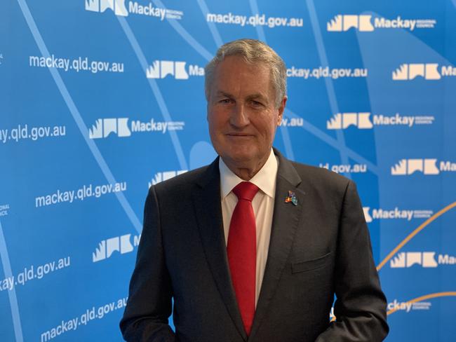 Mackay Mayor Greg Williamson wants to draw from investments in social infrastructure, energy, water security and digital connectivity to help Mackay grow. Picture: Duncan Evans