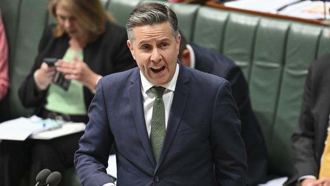 Health Minister Mark Butler said the report showed parliament “has a way to go” in terms of workplace safety. Picture: NewsWire / Martin Ollman