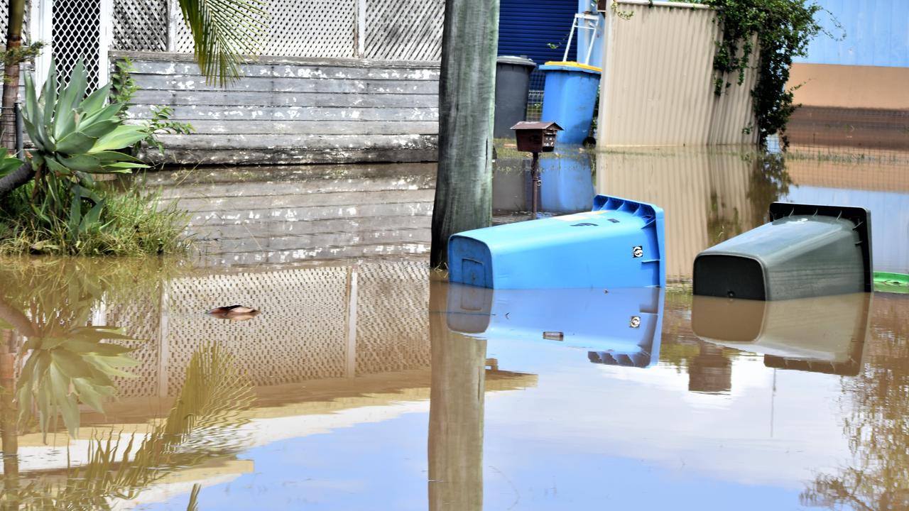 Floods hit the Ballina CBD hard as the clean up process begins on March 4,2022. Picture: Tessa Flemming