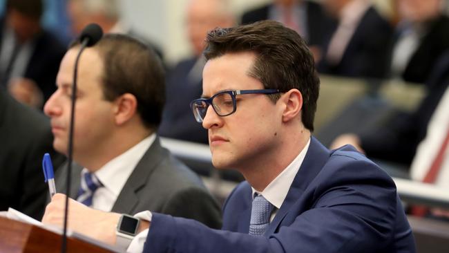 Counsel assisting Michael Hodge in today’s Royal Commission. Picture: David Geraghty/The Australian.