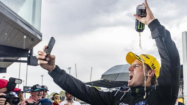 Cam Waters wins 3 from 3 races in the opening round of the 2025 Thrifty Sydney 500, Event 01 of the Repco Supercars Championship, Sydney Motorsport Park, Sydney, New South Wales, Australia. 23 Feb, 2025.