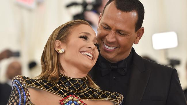 Jlo and A-Rod at the 2018 Met Gala. Picture: AFP.