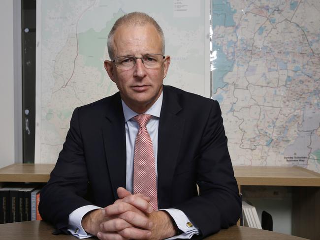 Member for Bradfield Paul Fletcher in his Lidfield electoral office. Picture: John Appleyard