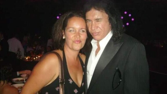 Pylka pictured with Kiss co-founder Gene Simmons at the Grand Prix Ball in 2008.