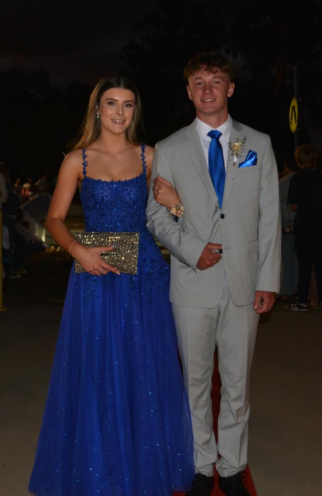 Isabelle Behr and Eion Campbell at Assumption College's year 12 formal on April 22, 2025. Photo: Jessica Klein