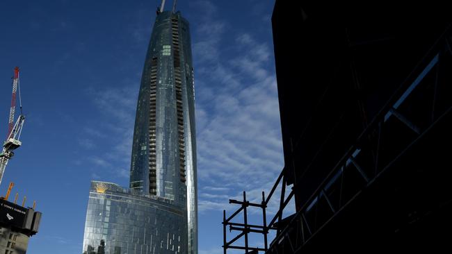 Crown Resorts Sydney casino development at Barangaroo in Sydney. Picture: Joel Carrett