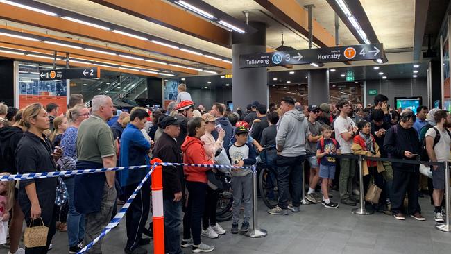 Sydney's first driverless train had a malfunction on its first day of operation.