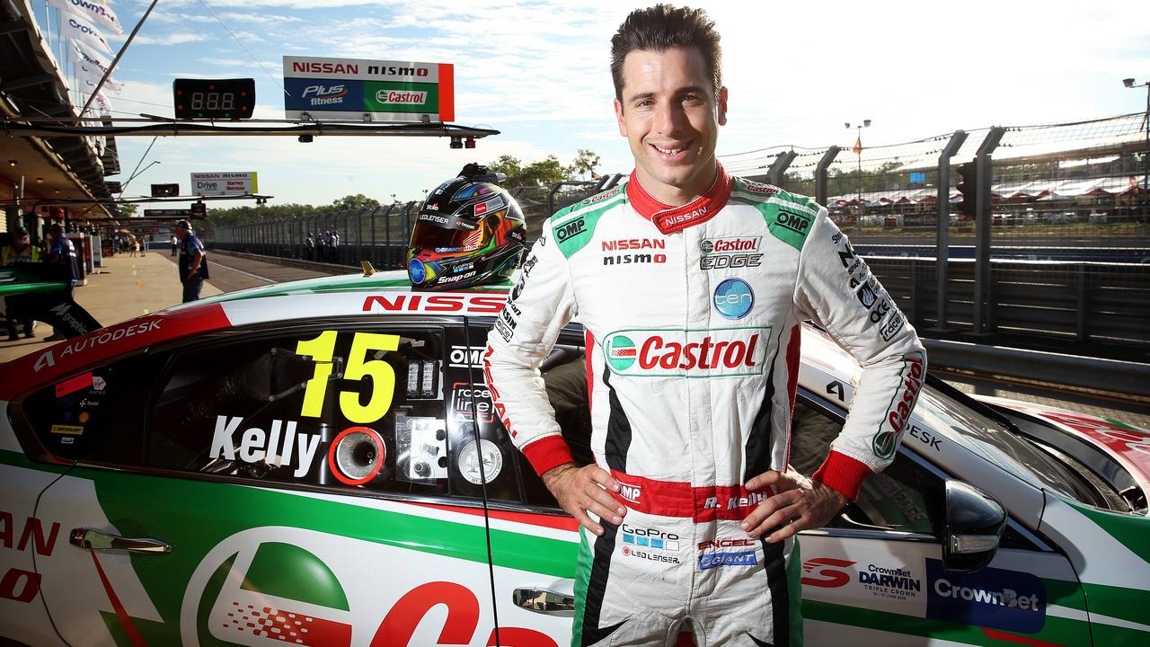 Rick Kelly was all smiles after a great practice session. Picture: Tim Hunter