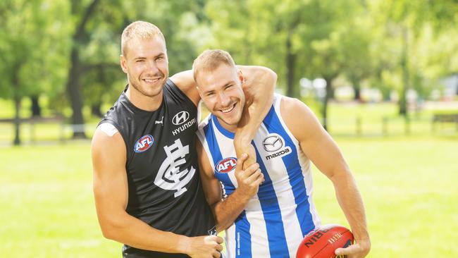 Harry and Ben McKay will have to wait for their first match-up. Picture: Rob Leeson.