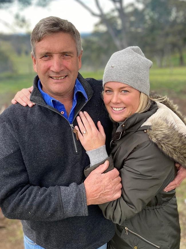 Armytage with husband Richard Lavender. Picture: Supplied