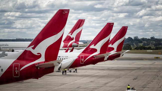 UBS analyst Andrew Fromyhr says current financial year earnings are less important for Qantas than expectations for the state of the market after recovery. Picture : NCA NewsWire / Luis Ascui