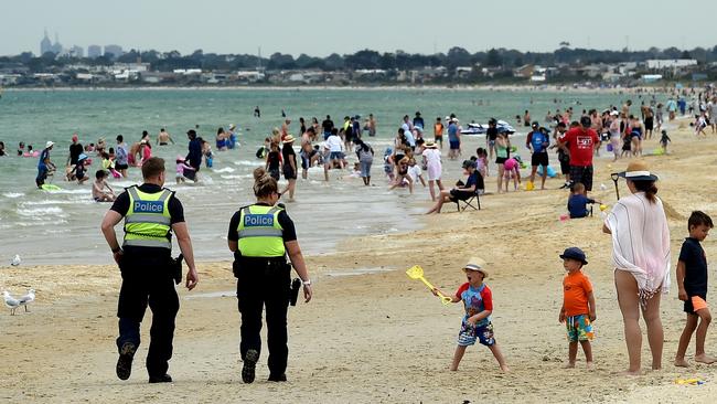 Police will also use drones to patrol beaches and water. Picture: Nicole Garmston