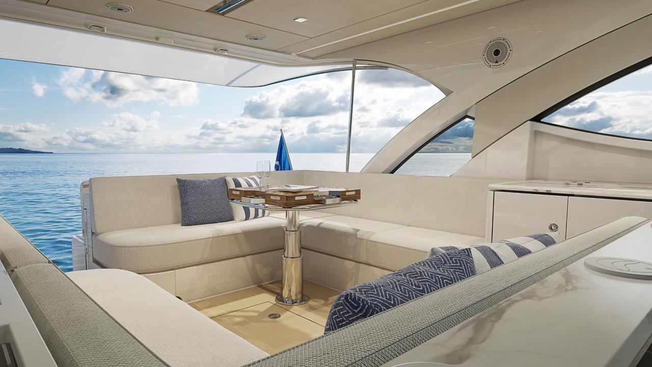 Riviera’s new 4300 Sports Express is designed with families in mind. Picture: Riviera