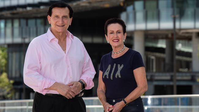 Sydney Lord Mayor Clover Moore and Heffron state Labor MP Ron Hoenig have joined forces in their calls for the multimillion-dollar infrastructure project to link Zetland to the Sydney CBD and stations in Sydney’s west. Picture: Monique Harmer.