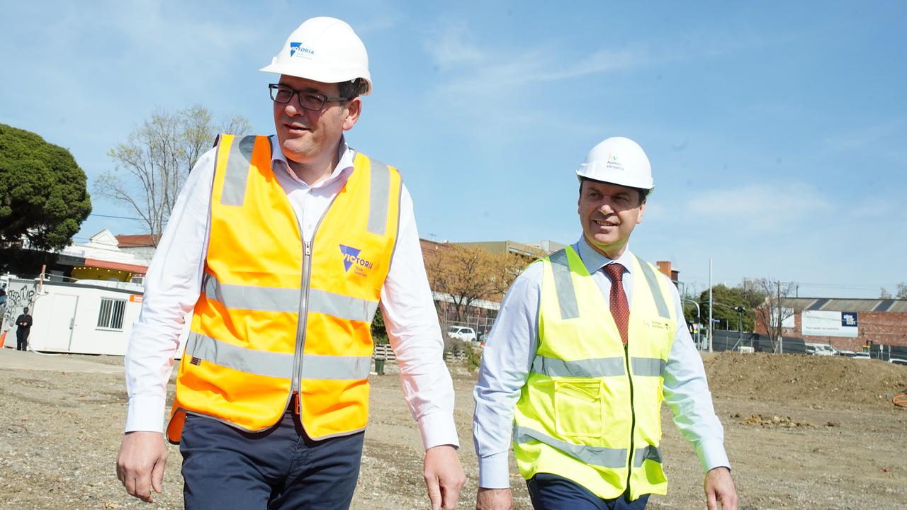 Colin Brooks with former premier Daniel Andrews. Picture: Luis Enrique Ascui