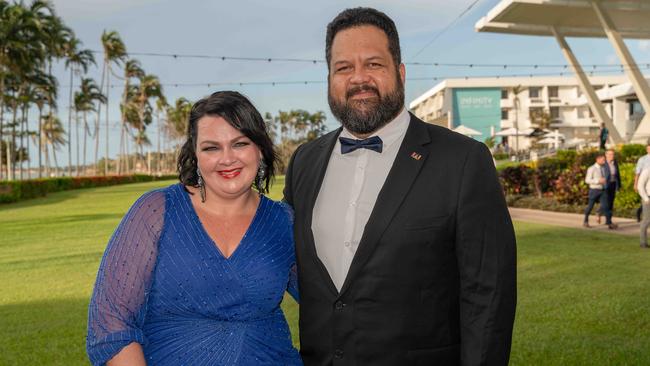 Nigel and Tineale Browne at the 2022-23 NTFL Nichols Medal Night. Picture: Pema Tamang Pakhrin