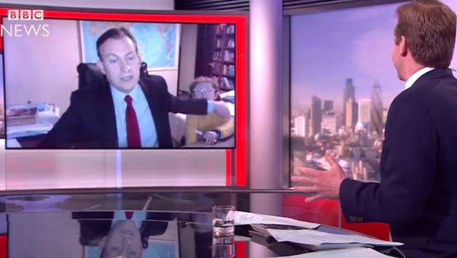 Professor Robert E Kelly managed to keep his cool after his two children interrupted him, live on air, on BBC World News