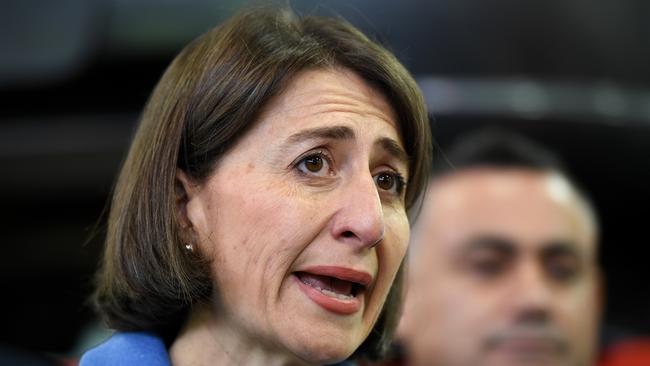 NSW Premier Gladys Berejiklian is talking up the 2018 Budget. Picture: Joel Carrett