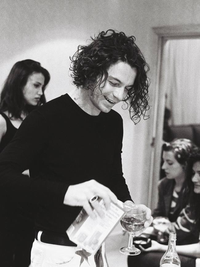 Michael Hutchence backstage. (Picture: Supplied)