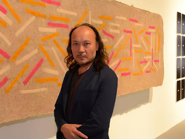 Uyghur artist, Aniwar Mamat, who exhibits internationally