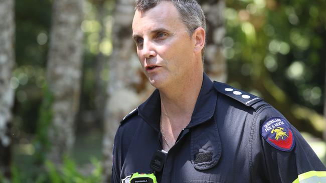 Emergency services searching for a man that went missing at Babinda Boulders on Monday evening. Queensland Fire and Rescue Inspector Shane Jarvis. Picture: Stewart McLean