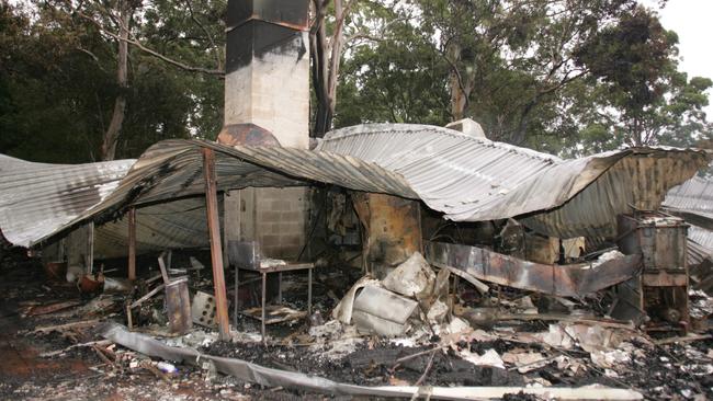 Binna Burra buildings were left in ruins by the bushfires.