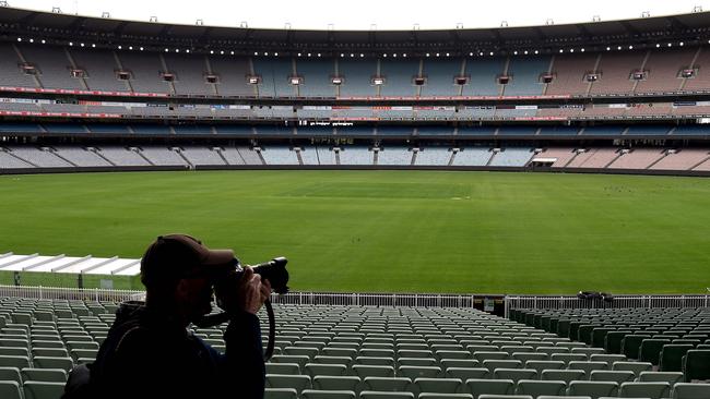 Shane Warne’s family wants the MCG’s Great Southern Stand to be called the Shane Warne Stand. (Photo by William WEST / AFP)