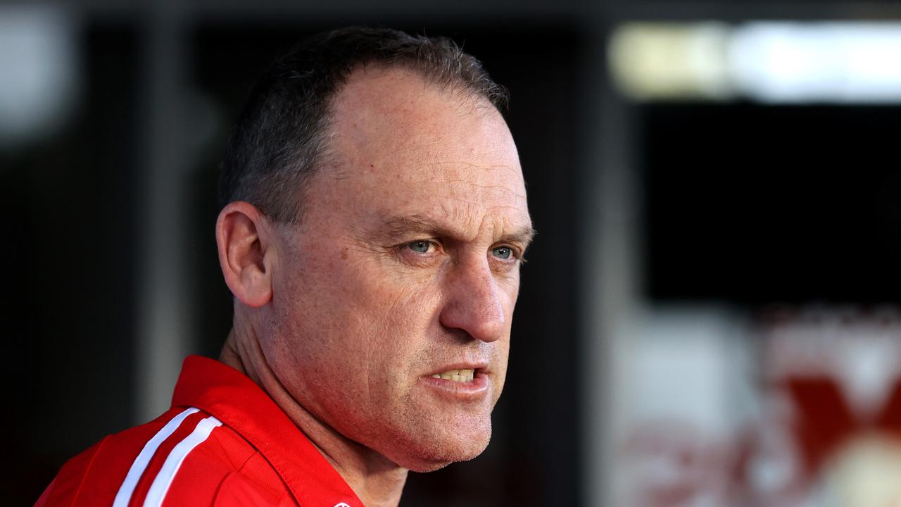 John Longmire responded to comments made by Richmond coach Damien Hardwick. Picture: Phil Hillyard