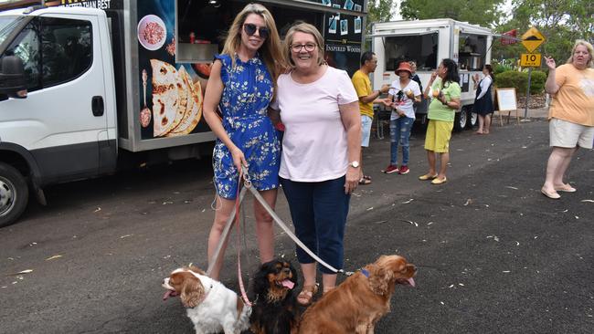 Amanda Scott and Kaylene Morrice at the Great Australian Bites Australia Day event 2023. Picture: Chloe Cufflin.