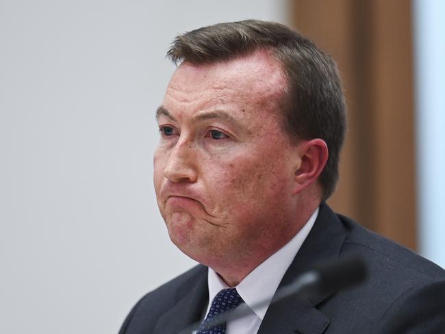 CANBERRA, Australia - NewsWire Photos - August 28, 2024: Business Council of AustraliaÃ¢â¬â¢s Bran Black Chief Executive during the Future Made In Australia Senate Inquiry at Parliament House in Canberra. Picture: NewsWire / Martin Ollman