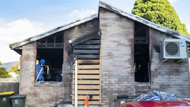 House fire Cadbury Road, Claremont. Picture: Chris Kidd