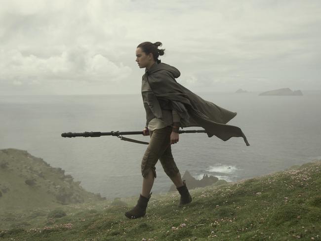 Daisy Ridley as Rey in The Last Jedi.