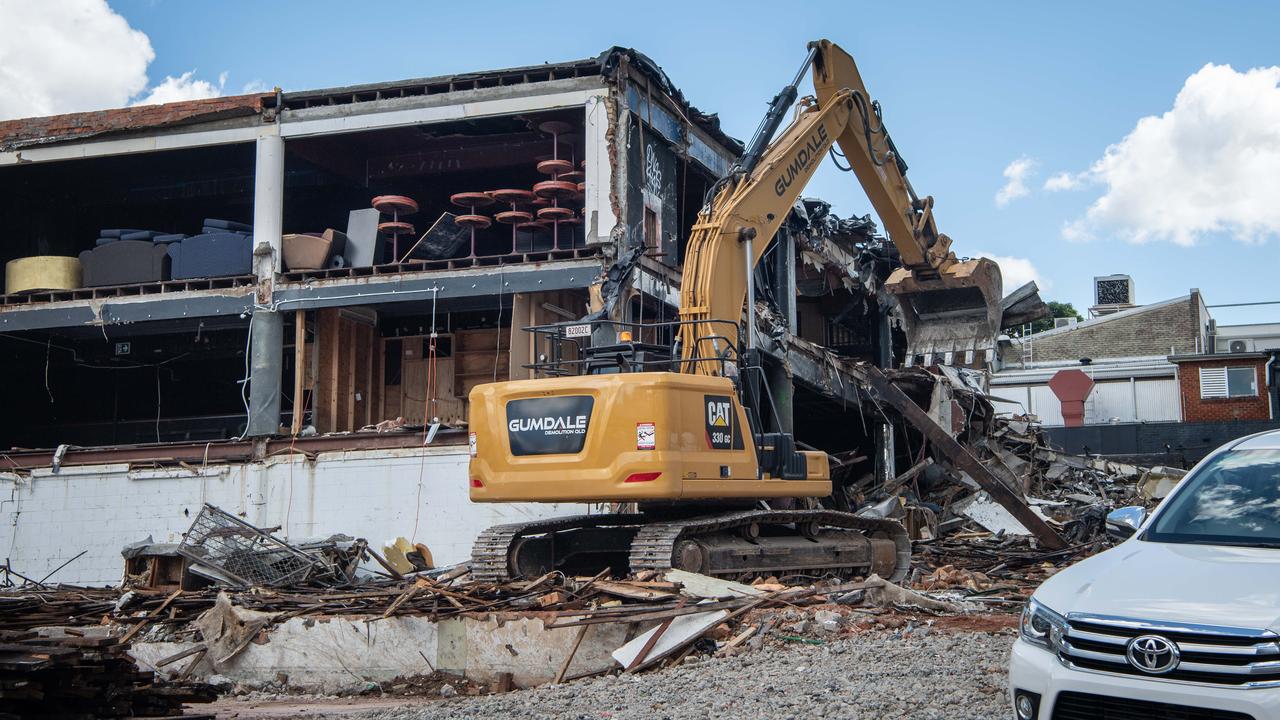 The Arena in Fortitude Valley being demolished. Picture: Brad Fleet