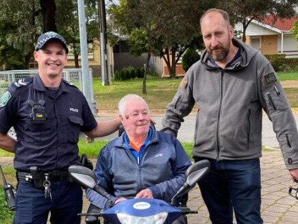 Police are hunting for a heartless thief who stole a Vietnam veteran's mobility scooter. Thankfully, he has been given a replacement while the investigation is ongoing. Picture: SA Police