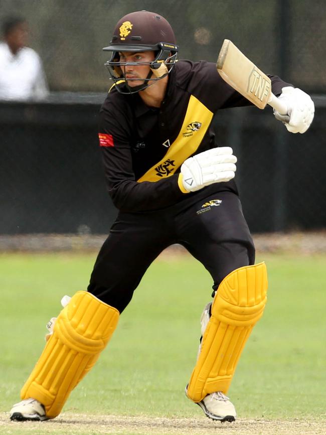 Scott Edwards batting for Richmond. Picture: Stuart Milligan