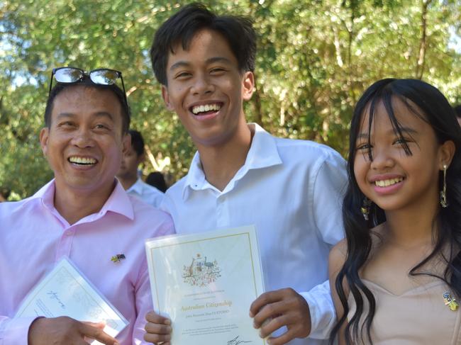 New citizens and true blue Aussie legends were celebrated at Dalby's Australia Day celebrations on January 26, 2021. Picture: Sam Turner