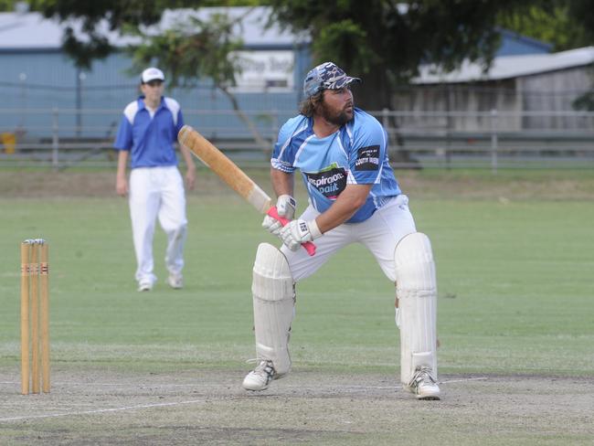 Coutts Crossing opener Tim Tilse during the 2016/17 Cleavers Night Cricket grand final against Harwood at McKittrick Park, in which Tilse scored 42 and Coutts won its first and only top grade title to date.